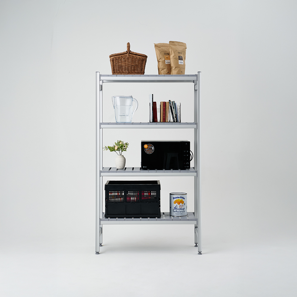 아톤 프리미엄 알루미늄 선반 팬트리 다용도실 수납선반 9954051260 3단 - 상세 이미지 2