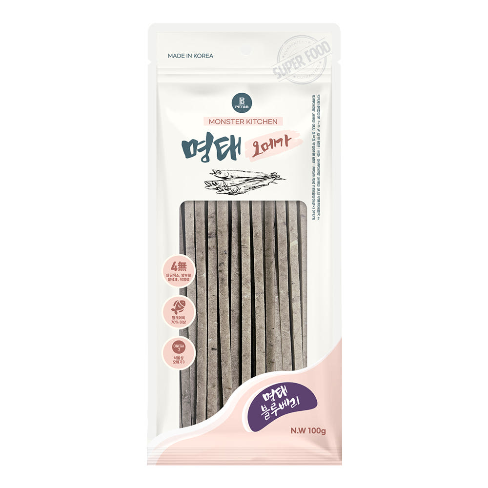 명태오메가 100g 강아지간식 반려동물용 간식 영양과 기호성을 겸비한 제품 - 상세 이미지 4