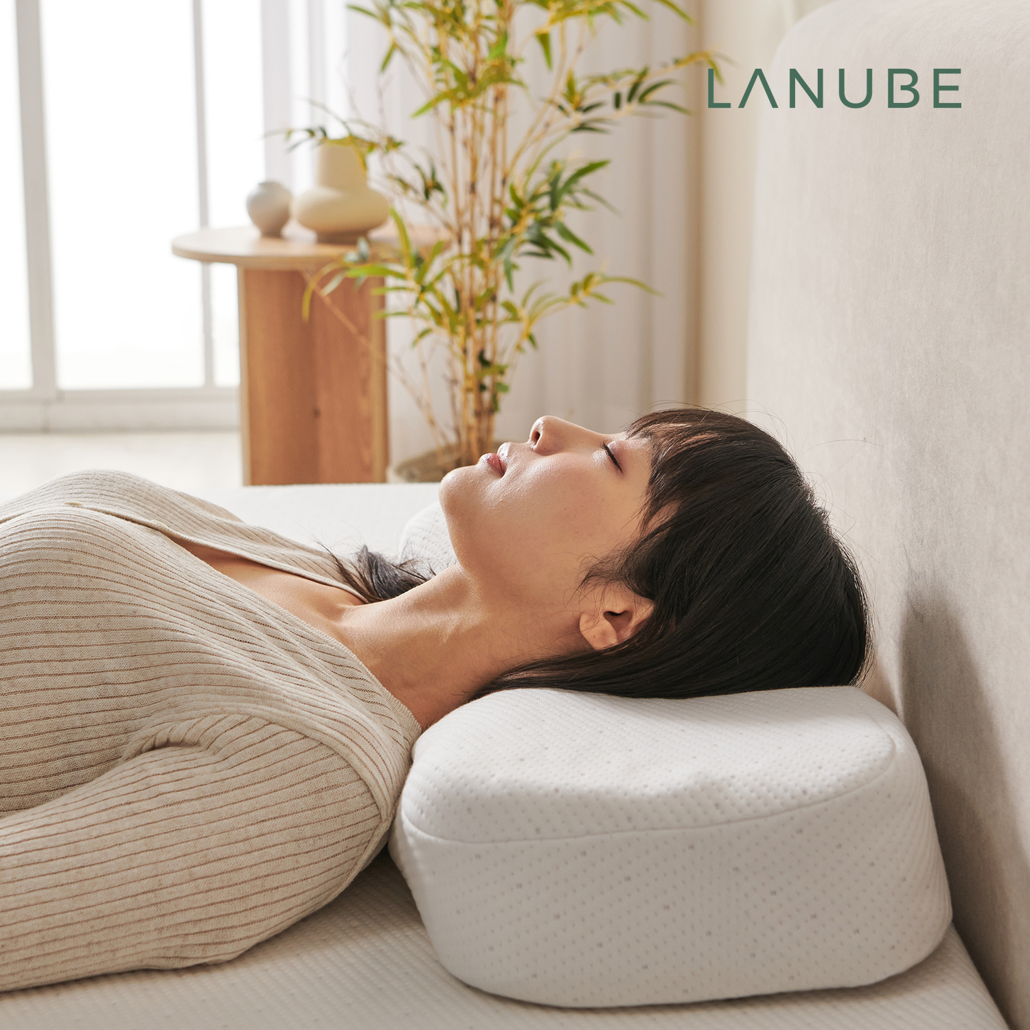 라누베 메모리폼 경추베개 목편한 팔베개 높은 무통 성형베개 기능성