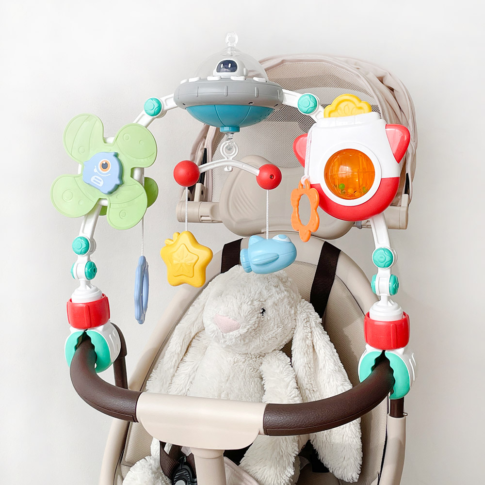 베베코지 LED 회전 아기 모빌 유모차 카시트 침대 겸용