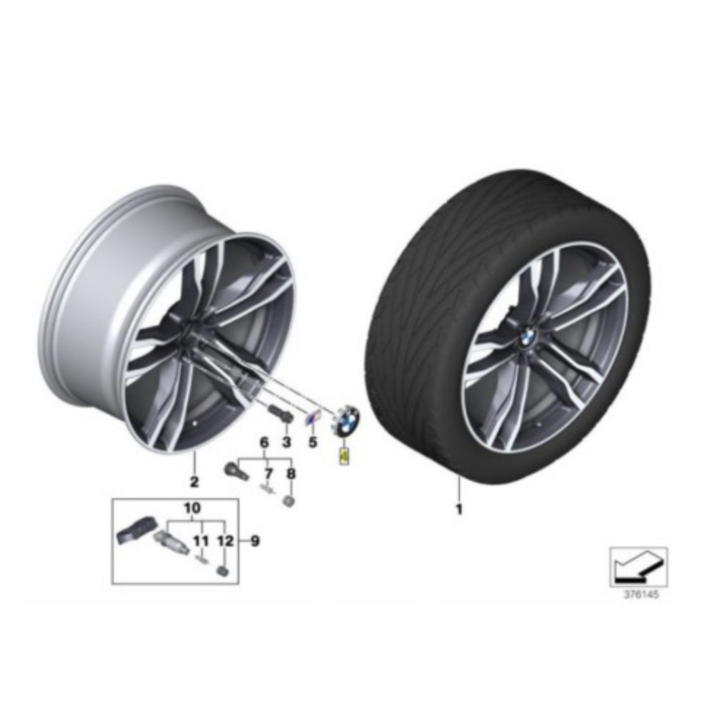 휠캡 BMW 순정 56MM 36136850834 이미지 6
