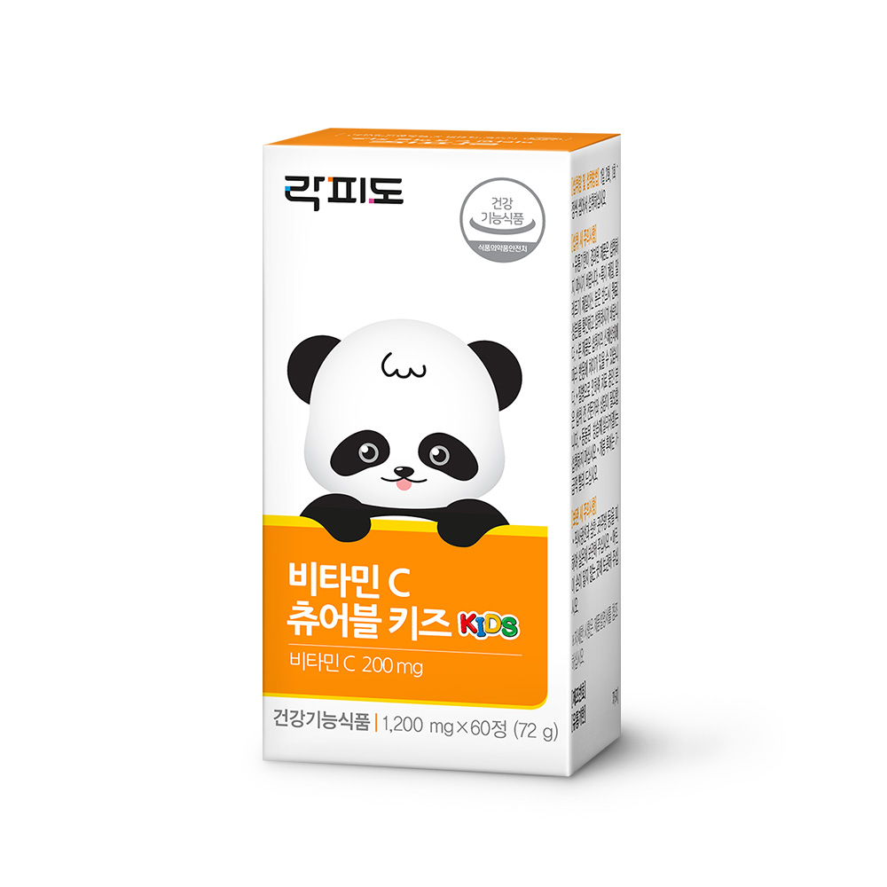 락피도 비타민C 츄어블 키즈 /영국산 프리미엄 비타민C 60정, 3개 이미지 4