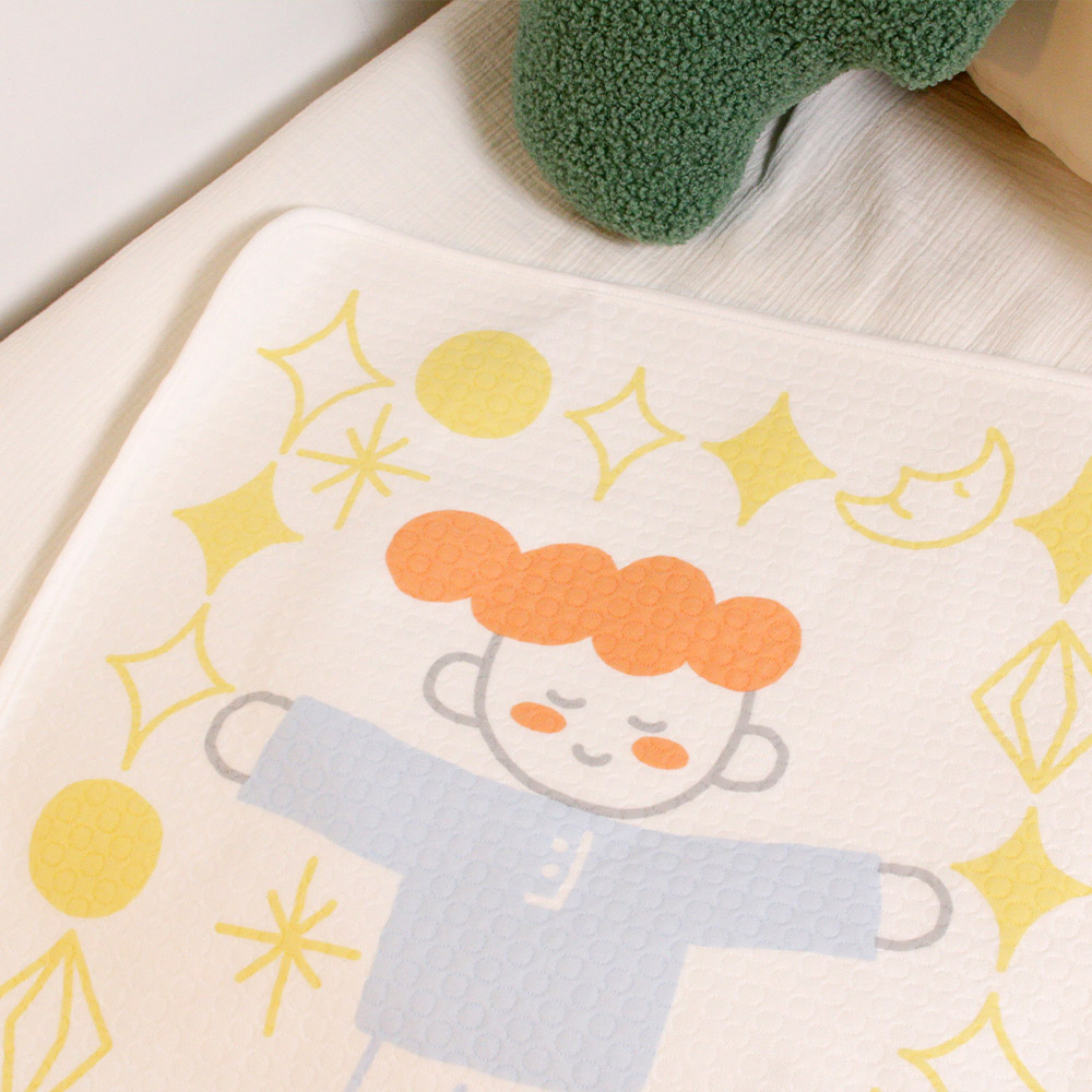 베이비앙 슬리핑 베이비 휴대용 실리콘 논슬립 방수패드 미니 방수요 (기저귀 교체매트 병행)