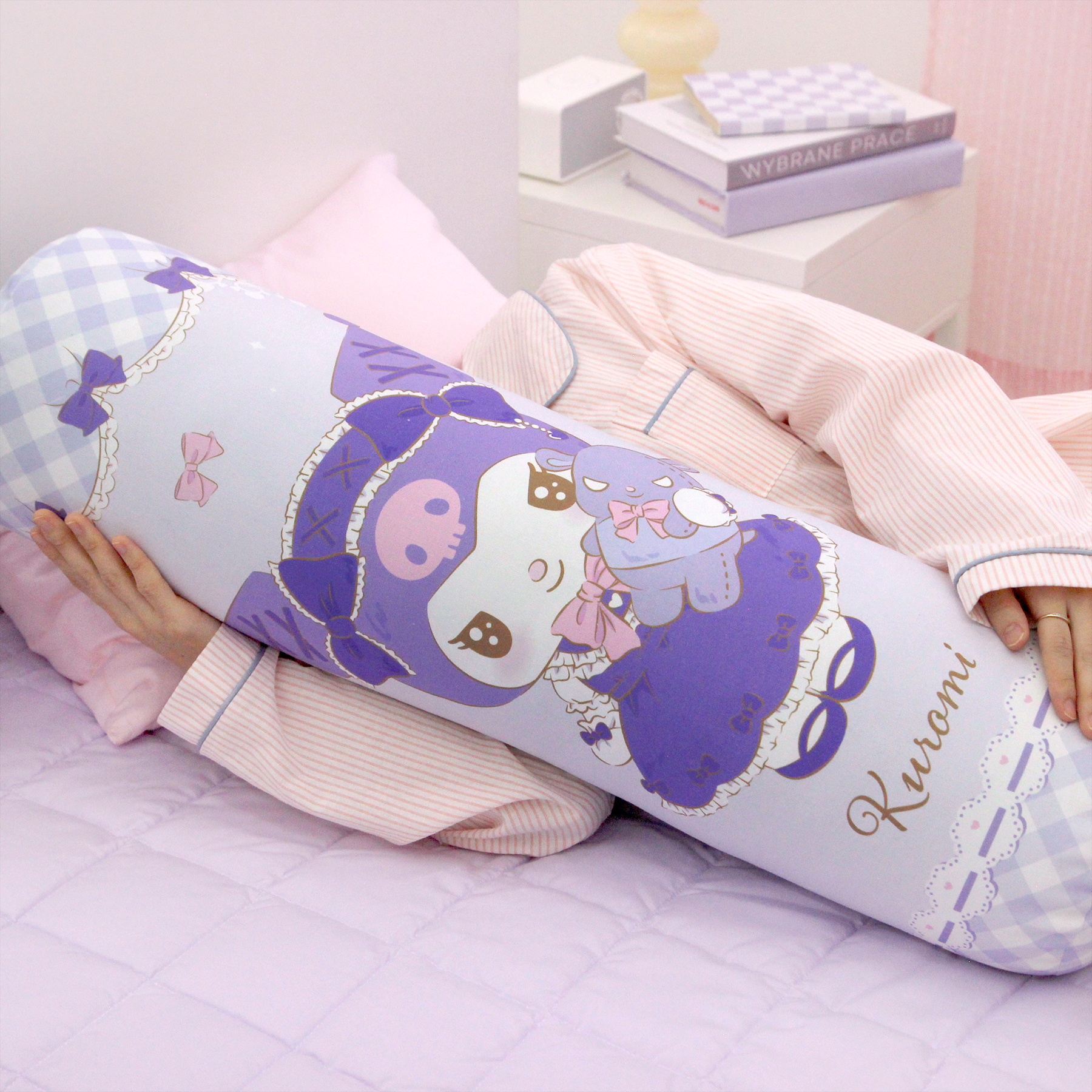 산리오 쿠로미 원형바디필로우 블링