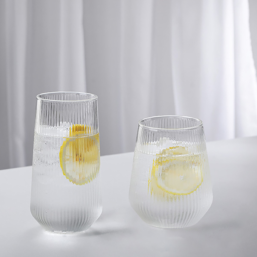 내열유리컵 마린글라스 플리츠 유리잔 500ml, 2개 - 상세 이미지 2