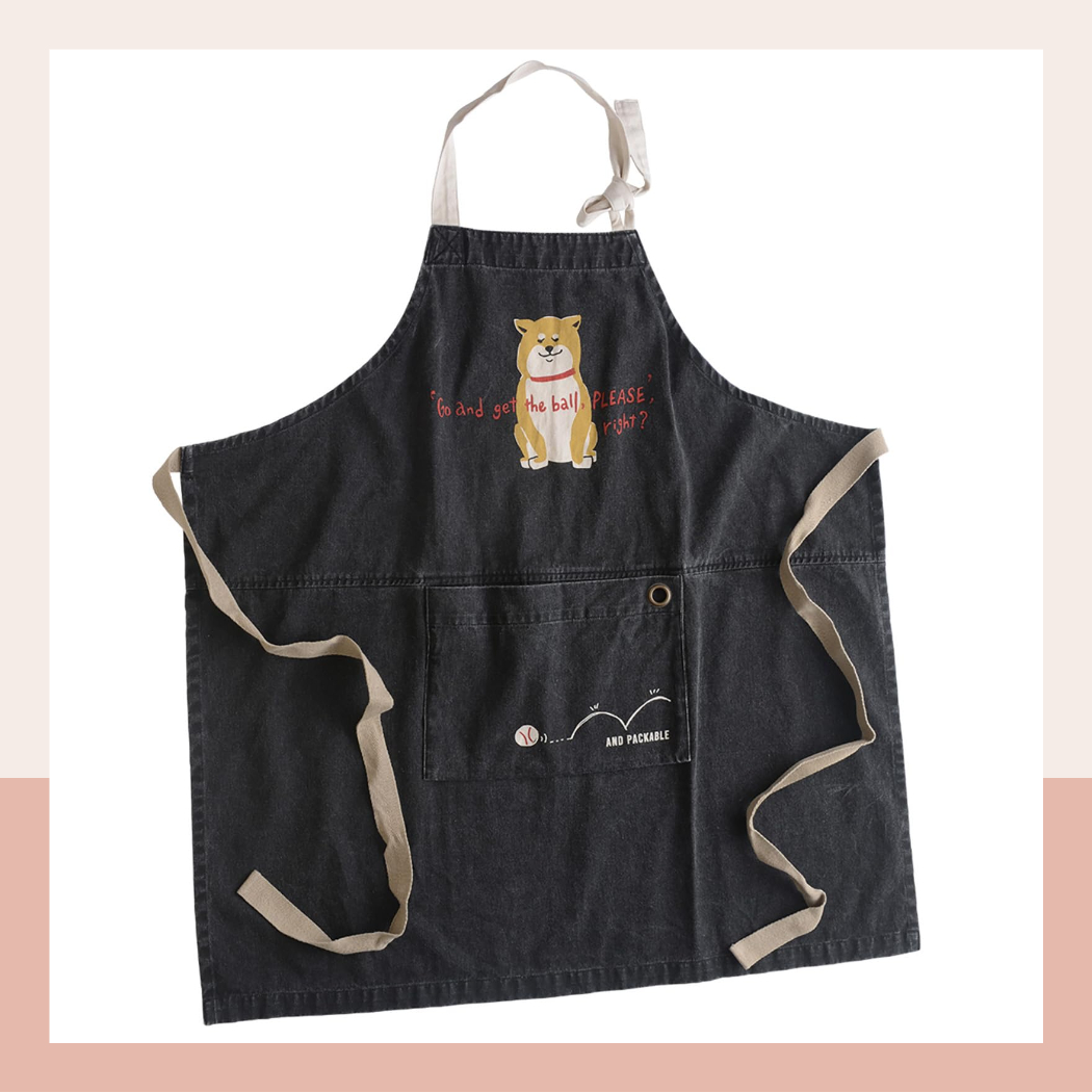 AND PACKABLE 앤드패커블 앞치마 시바견