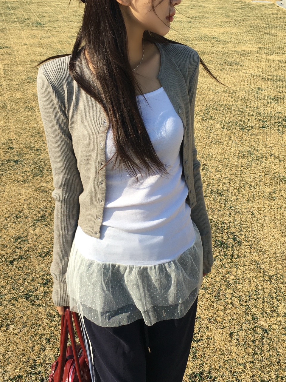 이피 슬림 데일리 골지 가디건 (8color) 상세 이미지 17