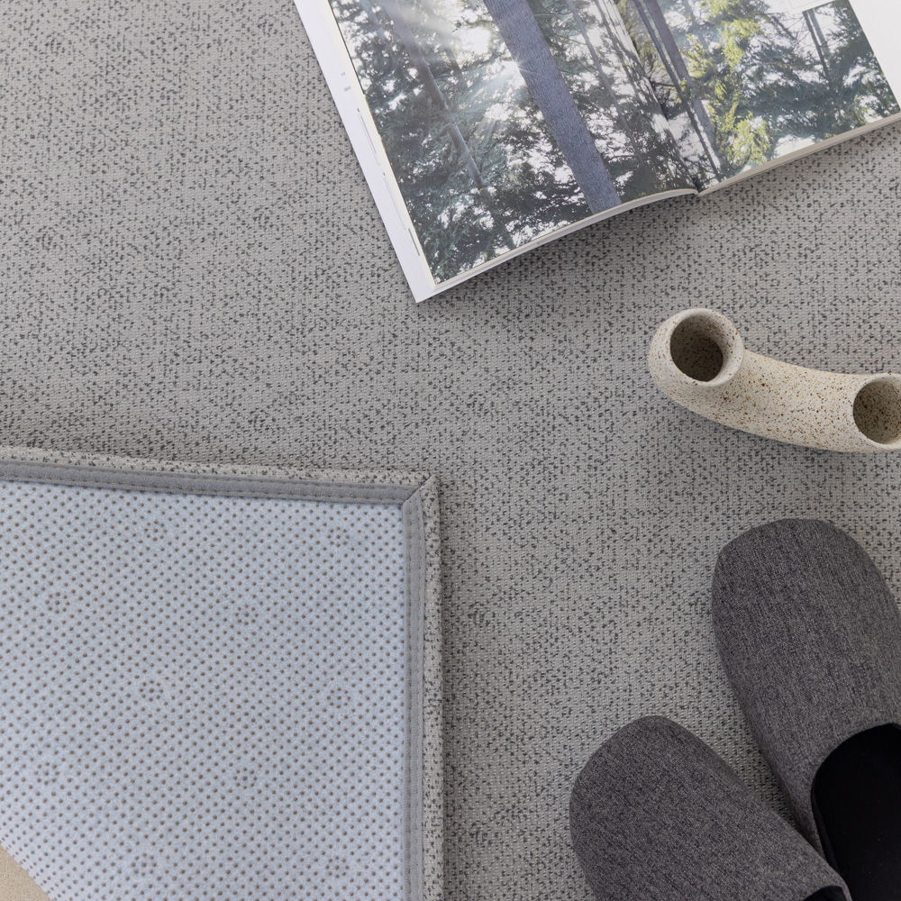 강아지매트 고양이 펫 미끄럼방지 매트 복도 거실 도트 그레이, 230x170cm