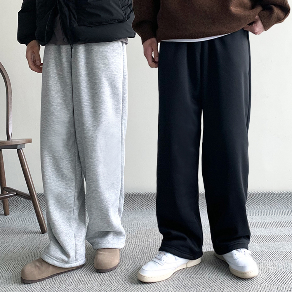 1+1 양털바지 스웻팬츠 남성기모바지 - 상품 이미지