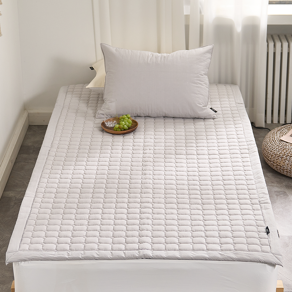 쿠에뜨 무지 호텔식 고밀도 미끄럼방지 논슬립 SS 고정밴드 침대패드