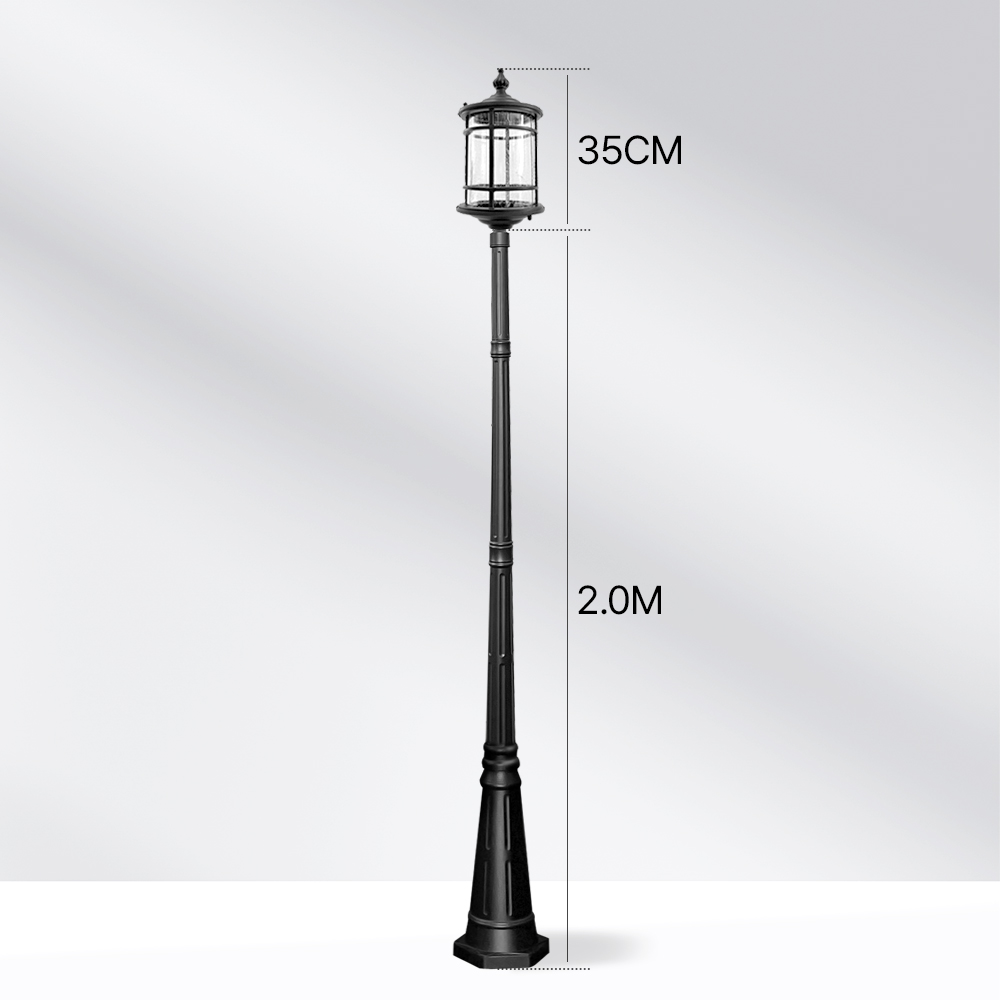 LED 실외 전기등 조명등 보안등주 전원주택 펜션 산책로 가로등 정원 기둥 2.0m - 상세 이미지 2