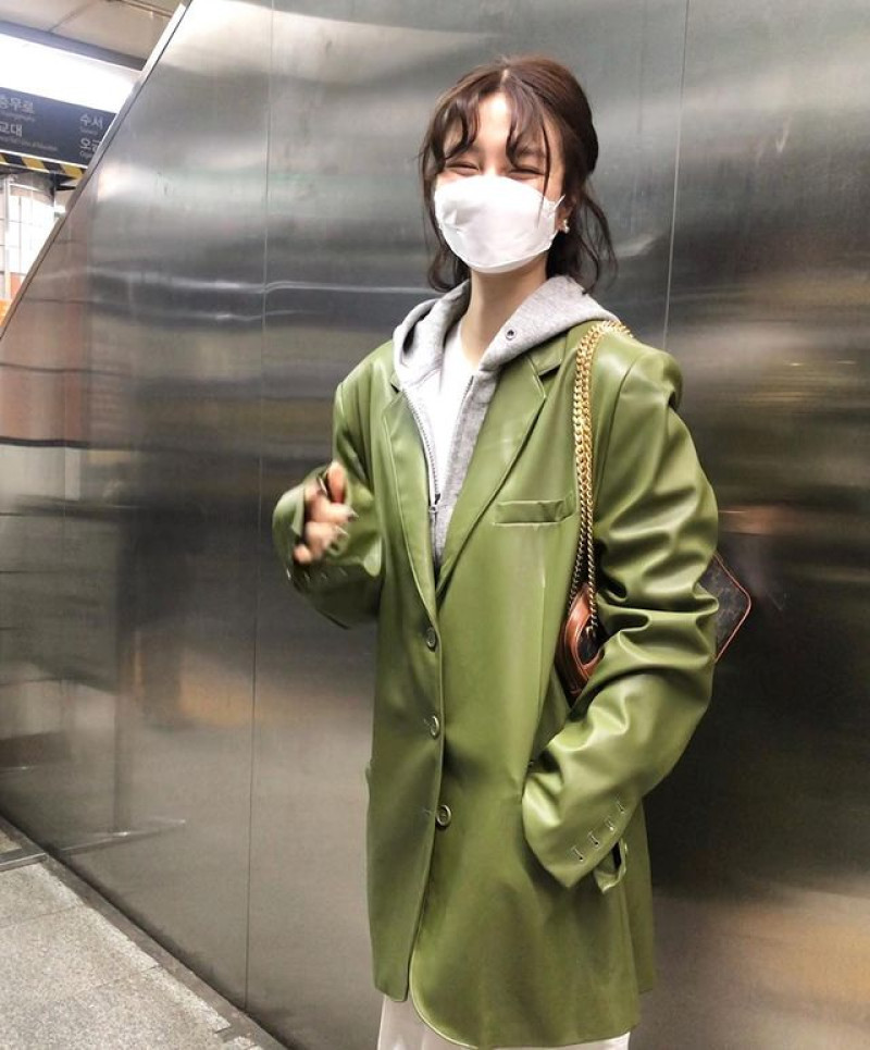 아비르엔 도시 캐쥬얼 🦊스타일링 가죽 아우터