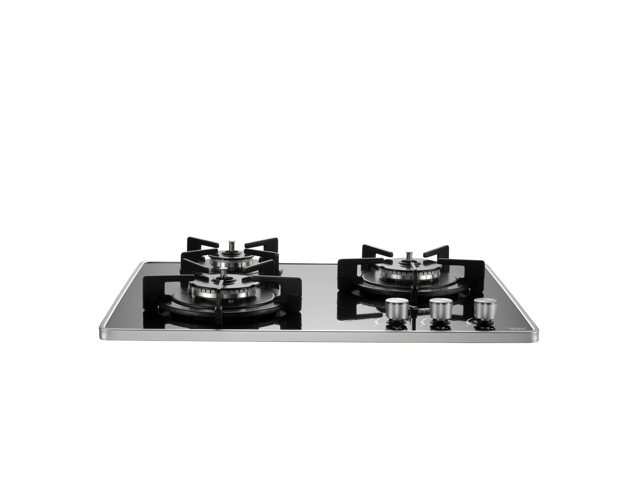 경동 나비엔매직 3구 빌트인 가스쿡탑 매립형 레인지 DC전지식 560 x 440 GRB6103 LNG 블랙