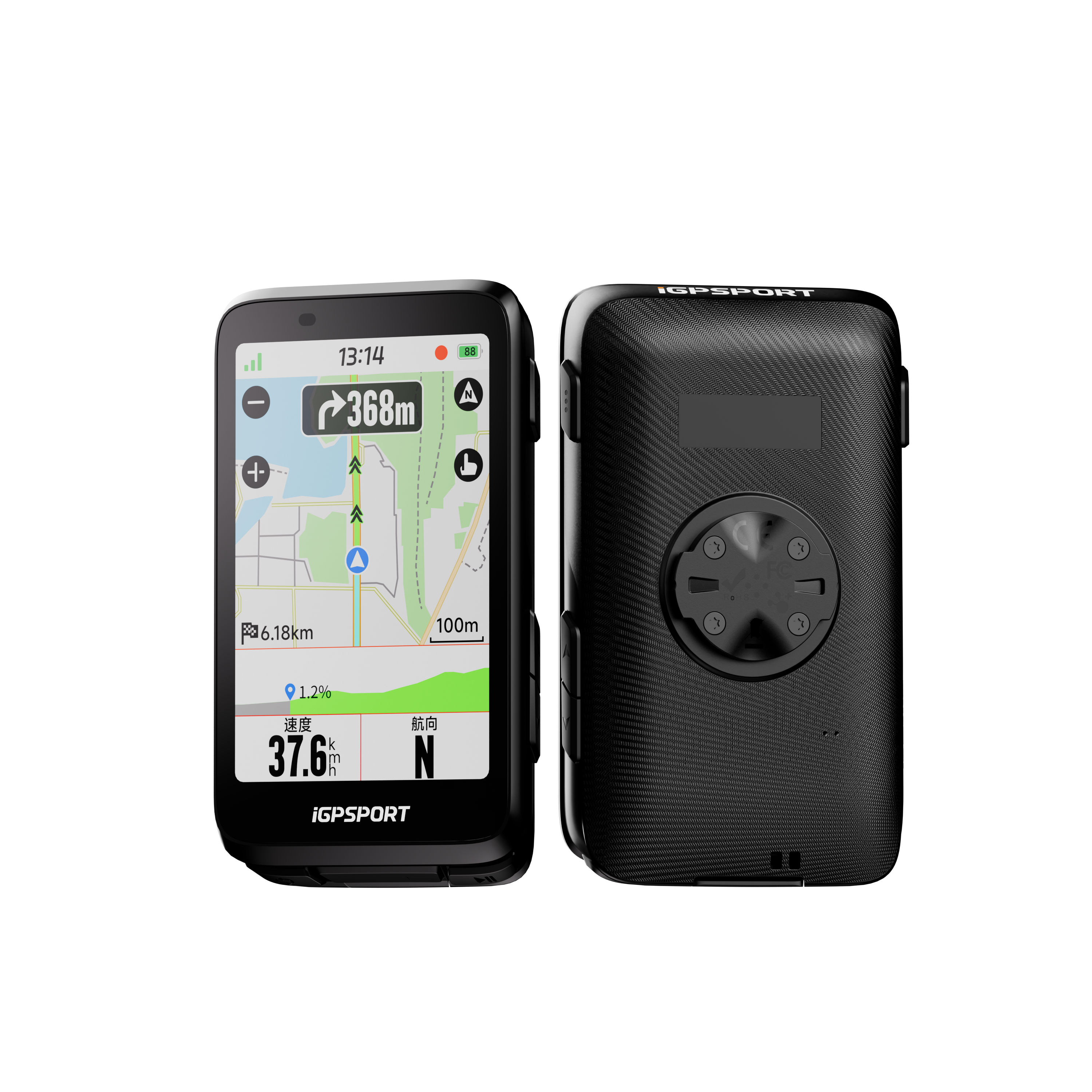 iGPSPORT 바이내비 binavi 자전거 속도계 터치 컬러 GPS 네비게이션 - 상세 이미지 3