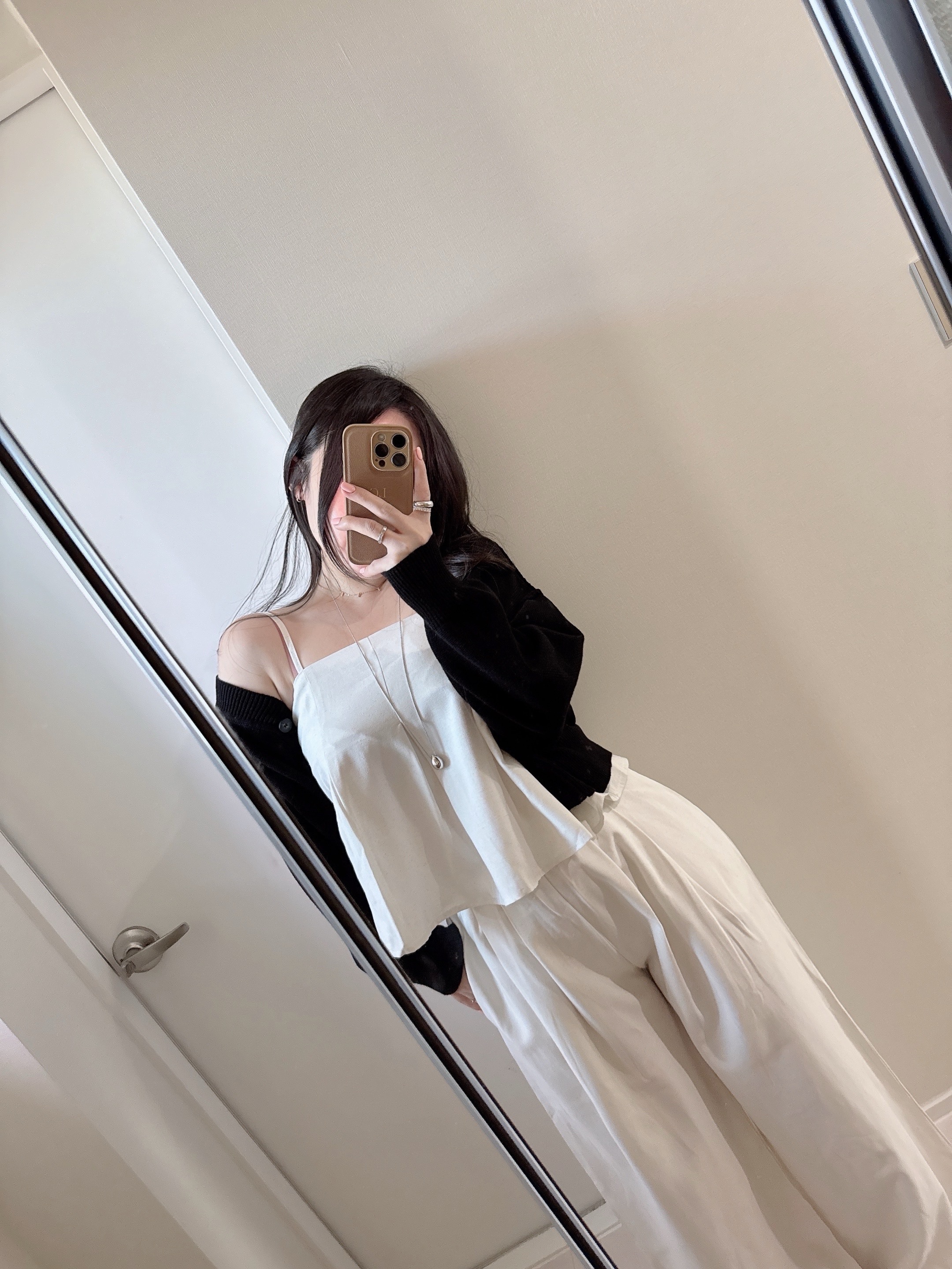 set! 아벨 린넨 핀턱 플레어 나시+밴딩 와이드 슬랙스 팬츠 투피스 세트 4color 상세 이미지 5