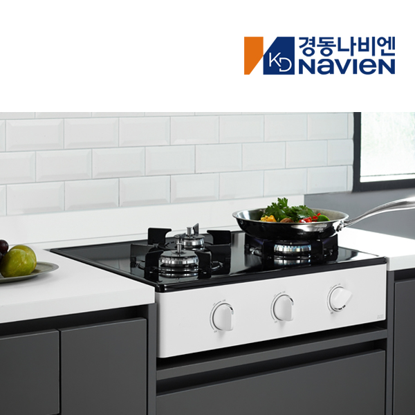 3구 스탠드식 일반 가스렌지 과열방지센서 와이드 가스레인지 GRF6003 화이트 LNG
