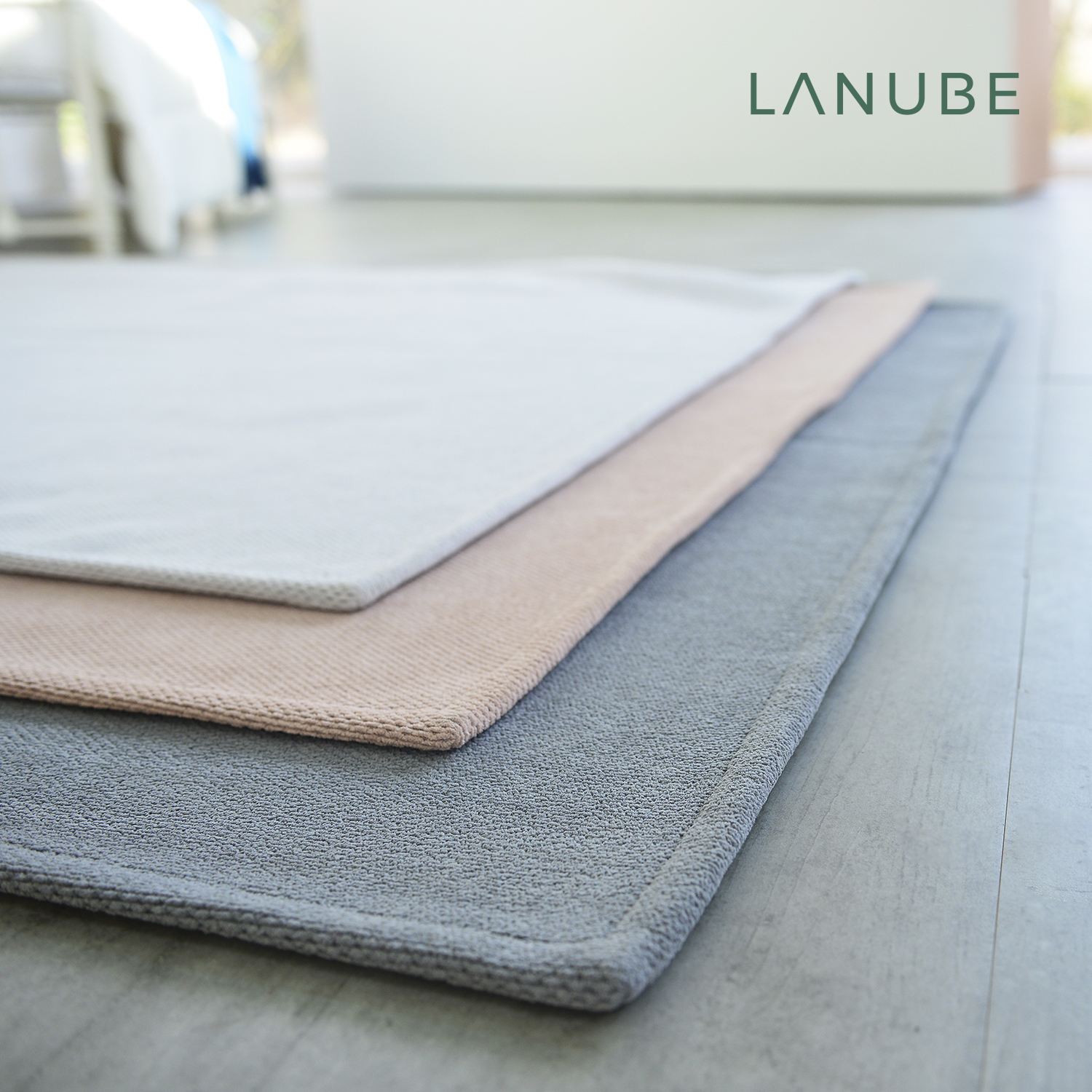 라누베 단모 러그 먼지없는 워셔블 사계절 카페트 미니 대형 식탁 침대 거실 145x200