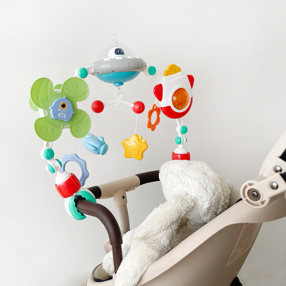 베베코지 LED 회전 아기 모빌 유모차 카시트 침대 겸용