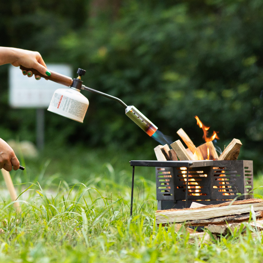 롱 우드 가스 토치 분리형