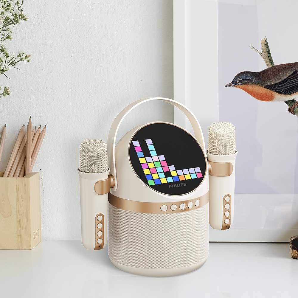 필립스 TAS2509 휴대용 LED 블루투스 노래방 마이크 스피커 이미지 7