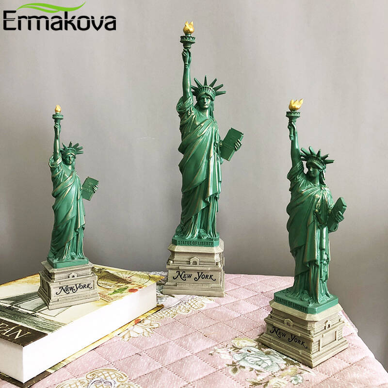 자유의 여신상 모형 빈티지 인테리어 ERMAKOVA 모델 책상 액세서리 수집품 여행 기념품 뉴욕 사무실 홈 룸 장식 : 풀문하우스