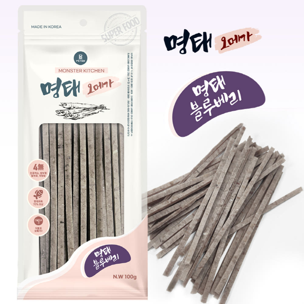 명태오메가 100g 강아지간식 반려동물용 간식 영양과 기호성을 겸비한 제품 - 상세 이미지 5