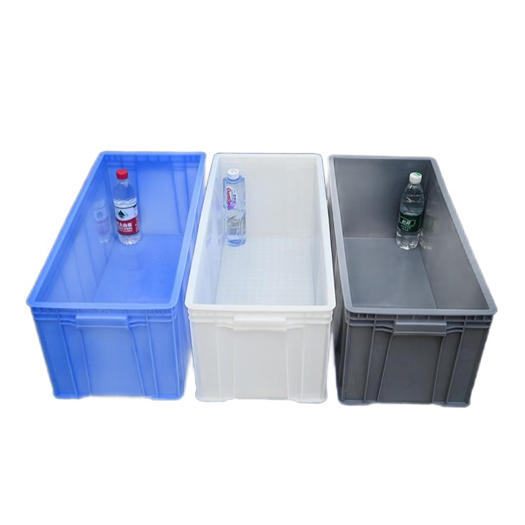 긴상자 플라스틱 적재함 과일 롱박스 사각 창고 보관상자 박스 블루-69호-705x300x270MM - 상품 이미지