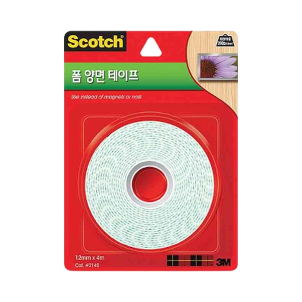 폼 양면테이프 접착테이프 소품부착용 12mm x 4m