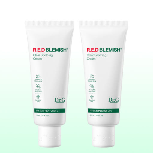 닥터지 레드 블레미쉬 클리어 수딩 크림 70mL+70mL(튜브형)
