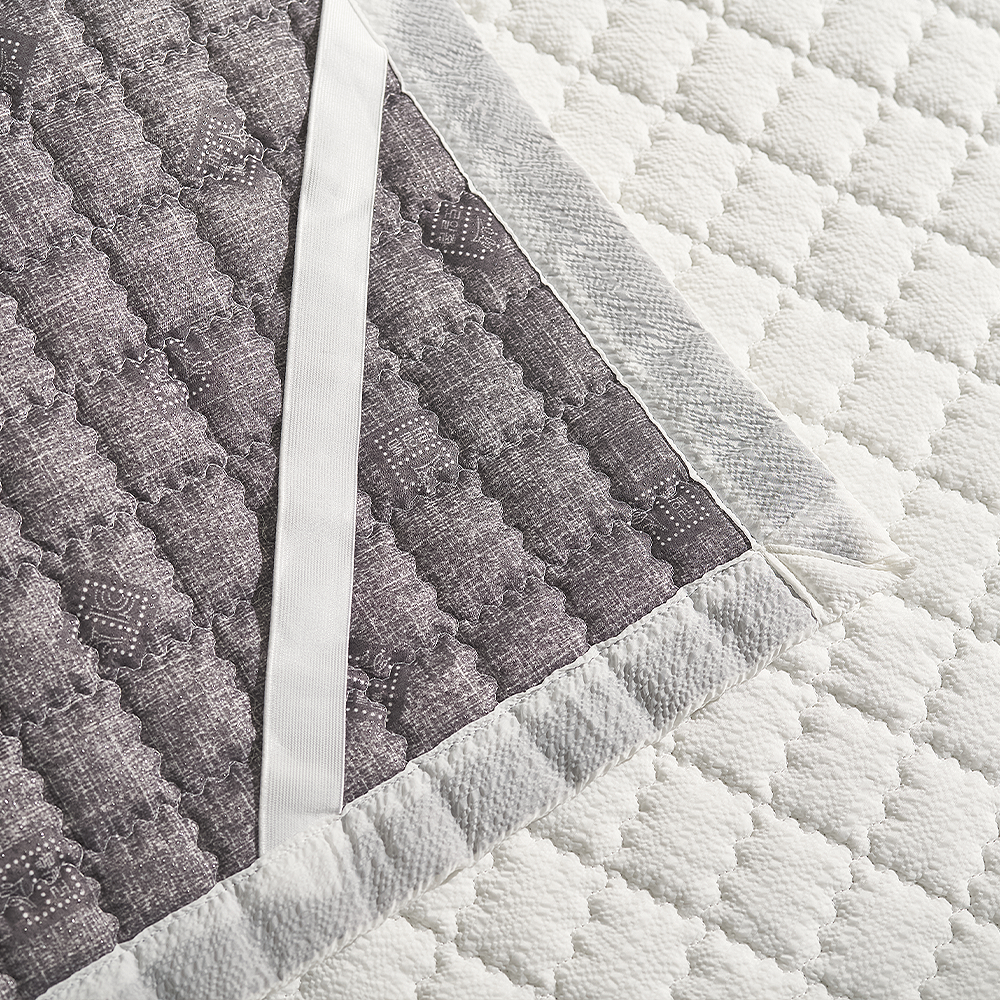 여름패드 설설 스노우 시어서커 SS 논슬립 고정밴드 침대패드