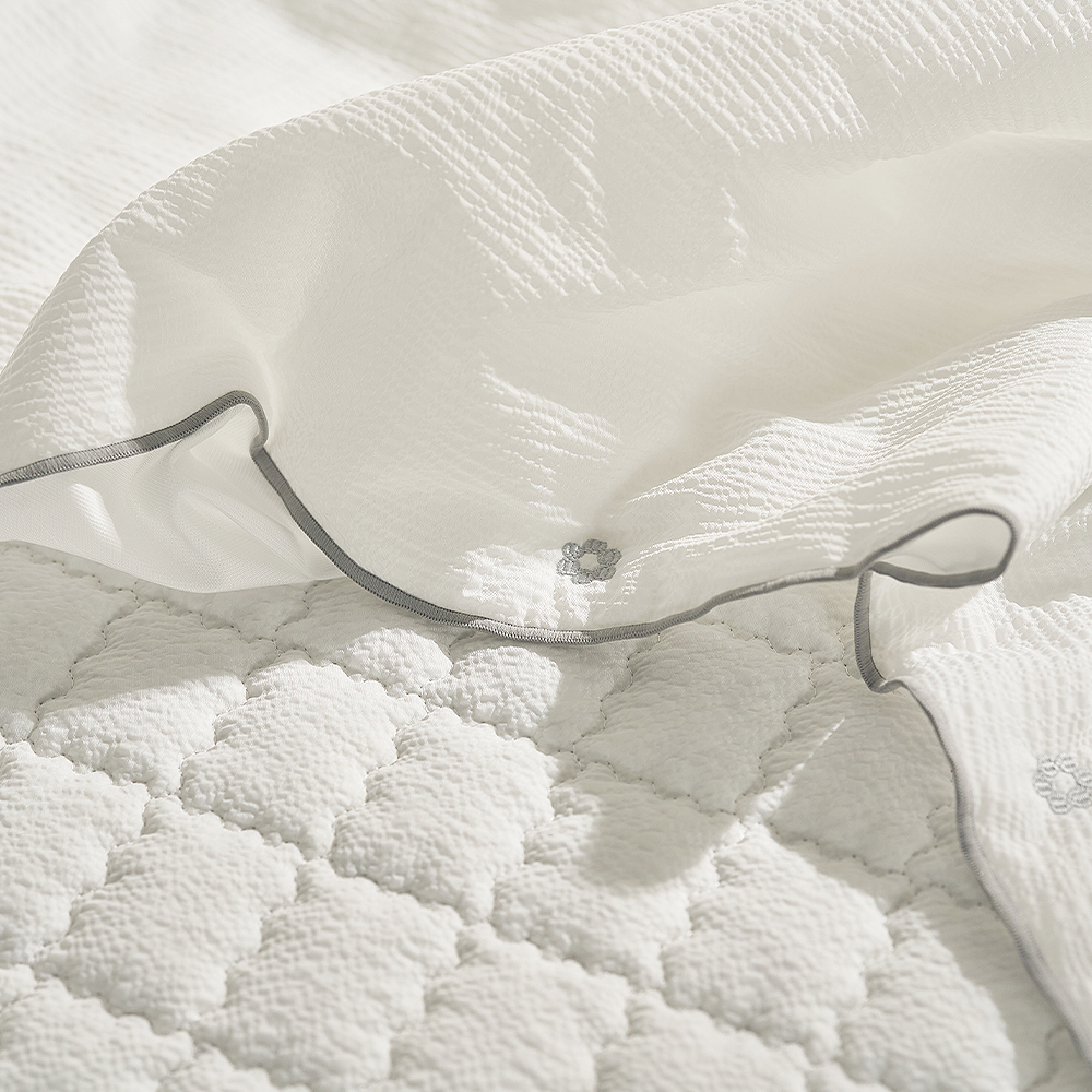 여름패드 설설 스노우 시어서커 SS 논슬립 고정밴드 침대패드