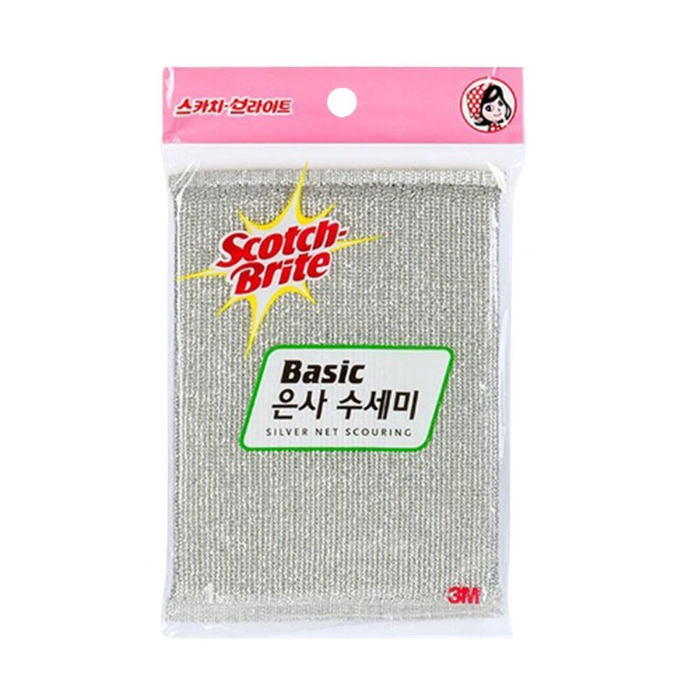세척 수세미 스펀지 특수연사 망사 2개입, 1개