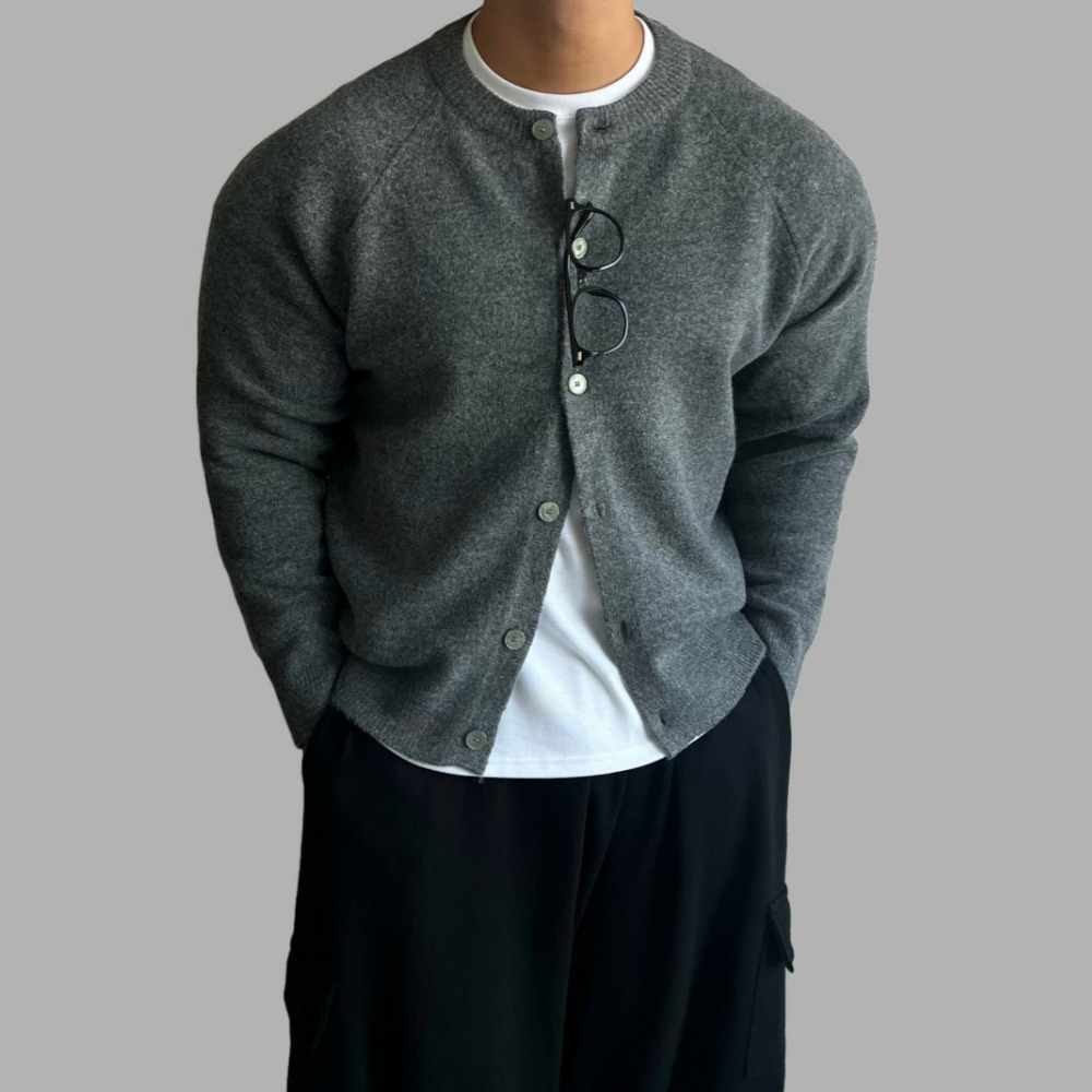 남자라운드가디건 커플가디건 워셔블가디건 이미지 7