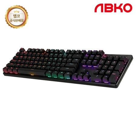 ABKO ABKO HACKER K570 축교환 레인보우 LED 블랙 키보드