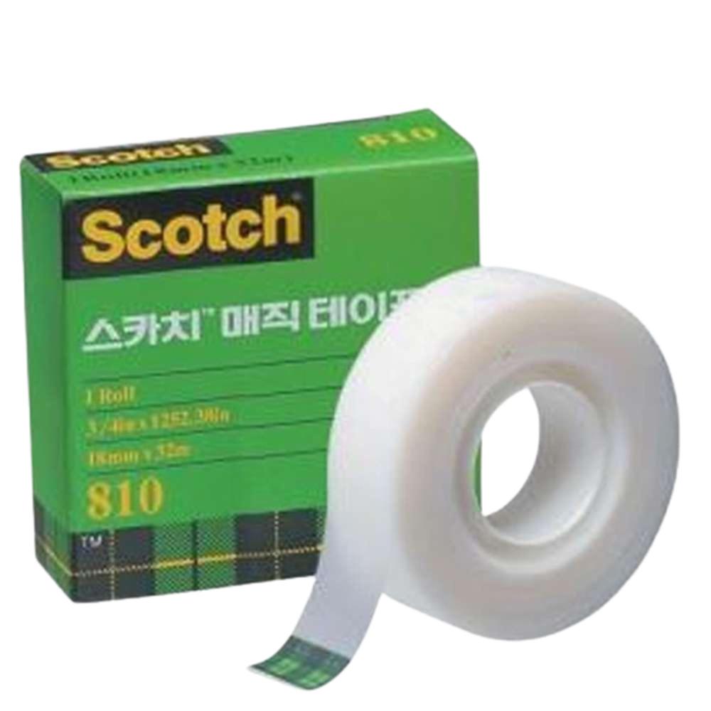 글씨쓰는 필기가능 테이프 반투명 리필 18mm x 15M