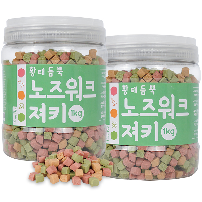 킵펫 국내산 강아지 간식 노즈워크 져키 트릿 황태맛, 1kg, 2개 - 상세 이미지 4