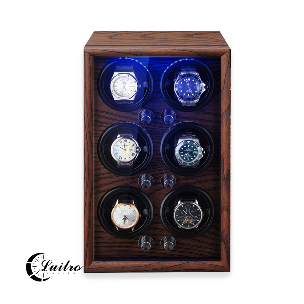 루일로 6구 프리미엄 워치와인더 오토매틱 시계보관함 제품 이미지