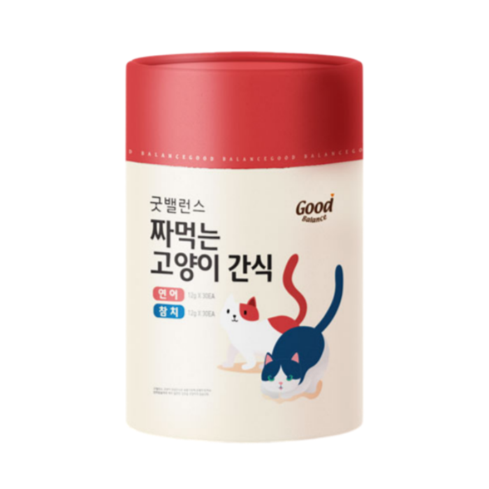 굿밸런스 짜먹는 고양이 츄르 간식 파우치 연어+참치, 720g, 1개 - 상품 이미지