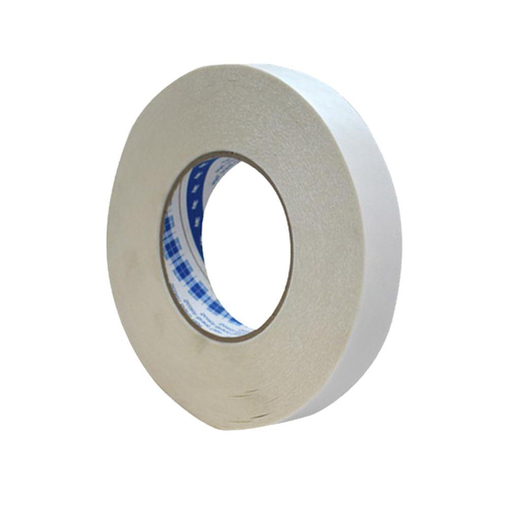 부직포 양면테이프 플라스틱 폴리에틸렌 러버 점착 25mm x 50M, 1개