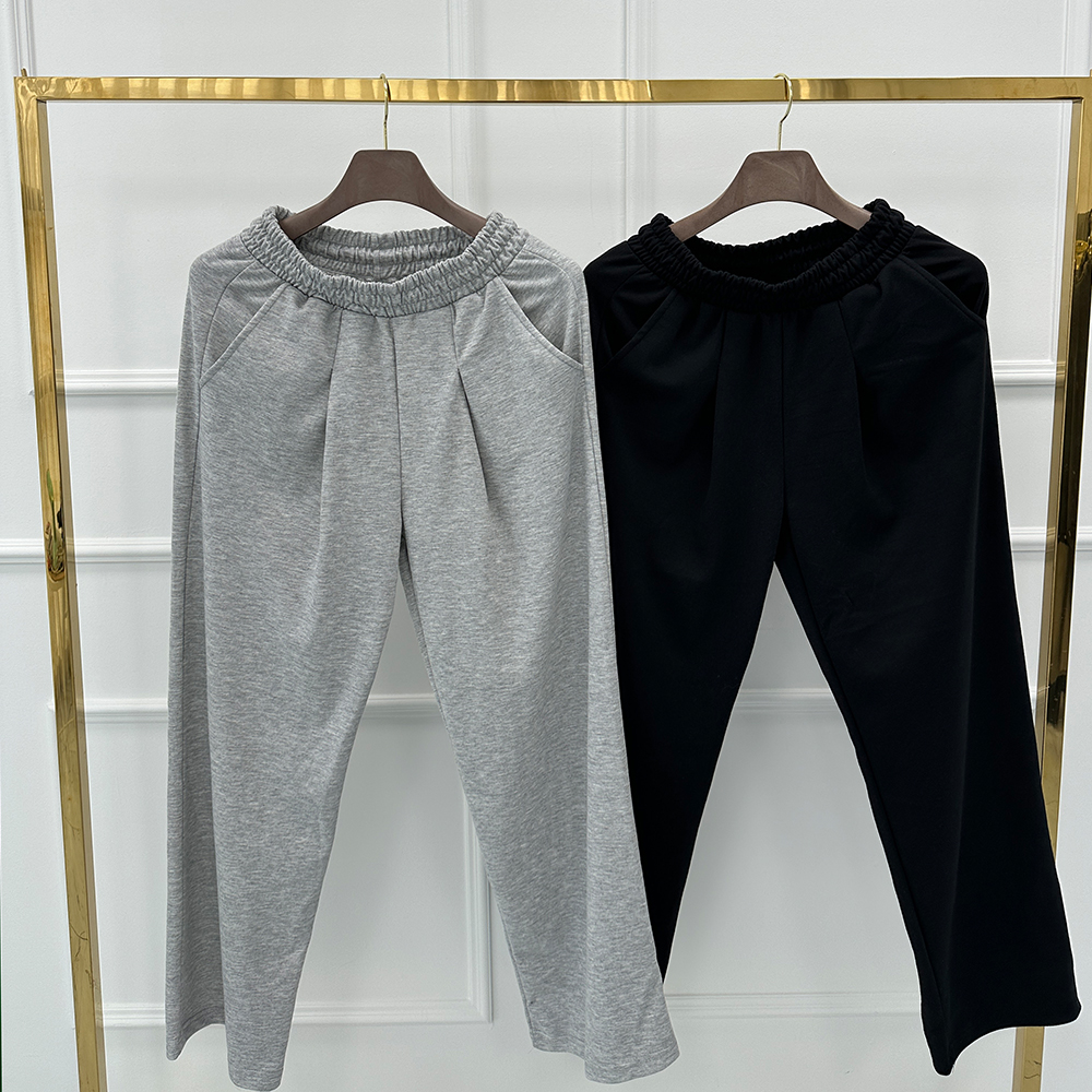 스웻팬츠 벌룬팬츠 회색트레이닝바지 남자세미와이드팬츠 - 상세 이미지 2