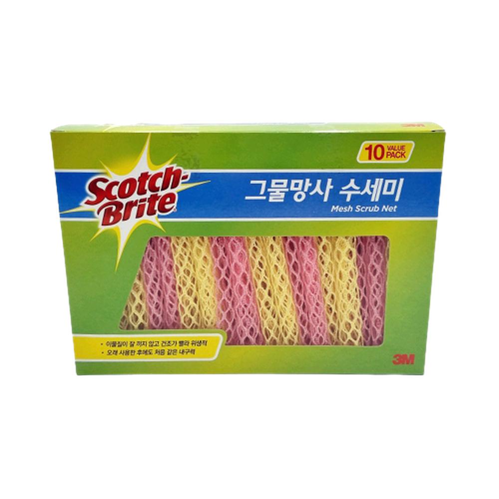 위생 건조빠른 수세미 그물망 폴리에스터 10개입