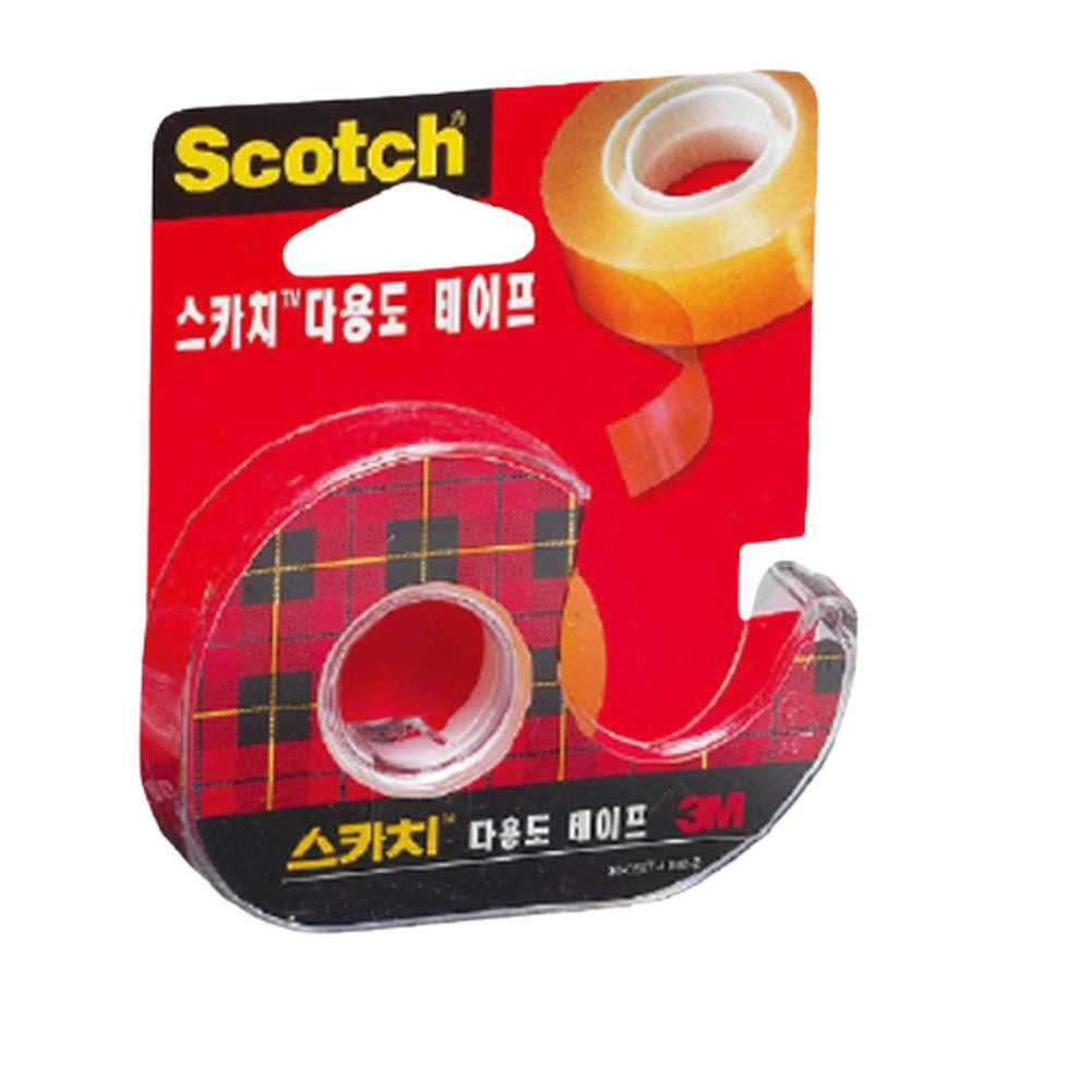 사무용 투명 테이프 기본형 디스펜서 포함 18mmx30m, 1개