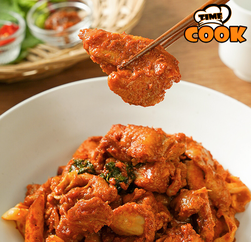 [타임쿡] 춘천 순살닭갈비 1kg 국내산 가슴살 어깨살 매콤양념 - 상세 이미지 2