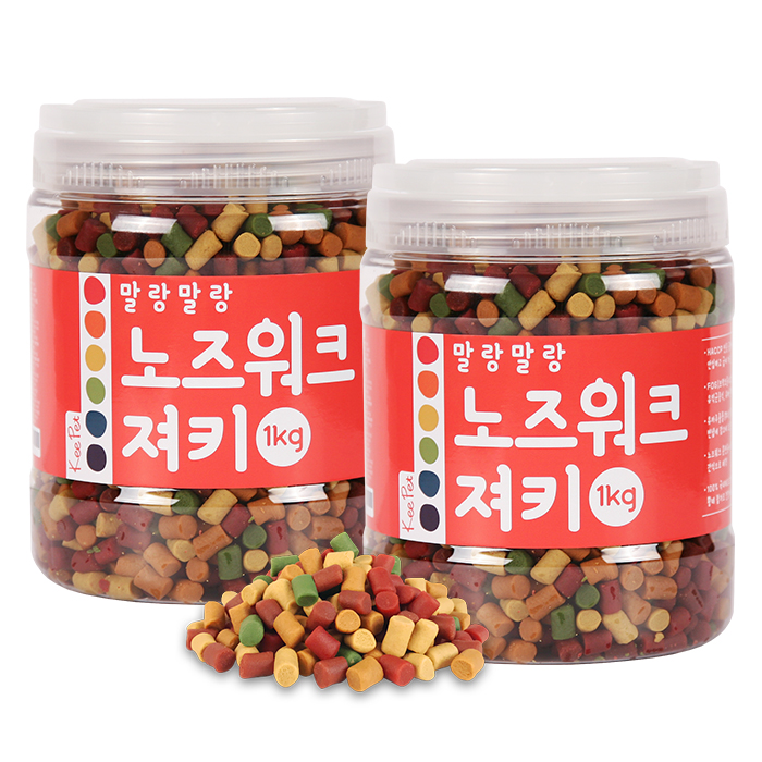 킵펫 국내산 강아지 간식 노즈워크 져키 트릿 혼합맛, 1kg, 2개 - 상세 이미지 2