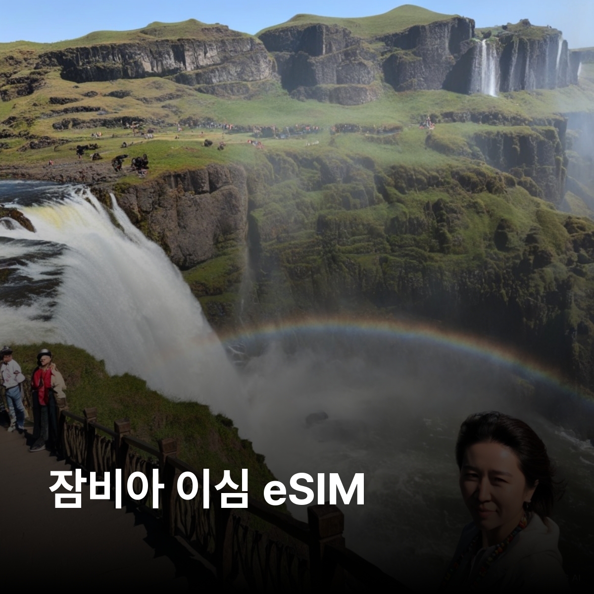 잠비아 로컬망 이심 eSIM MTN 루사카 리빙스톤 키트웨이 크루거국립공원 빅토리아폭포 로워잠베지국립공원 카훼국립공원 사우스루앙과국립공원 이심통 - 메인 이미지