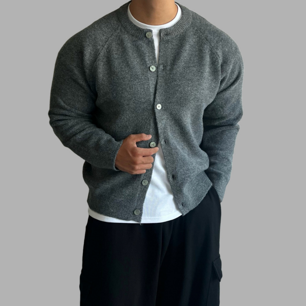 남자라운드가디건 커플가디건 워셔블가디건 이미지 8