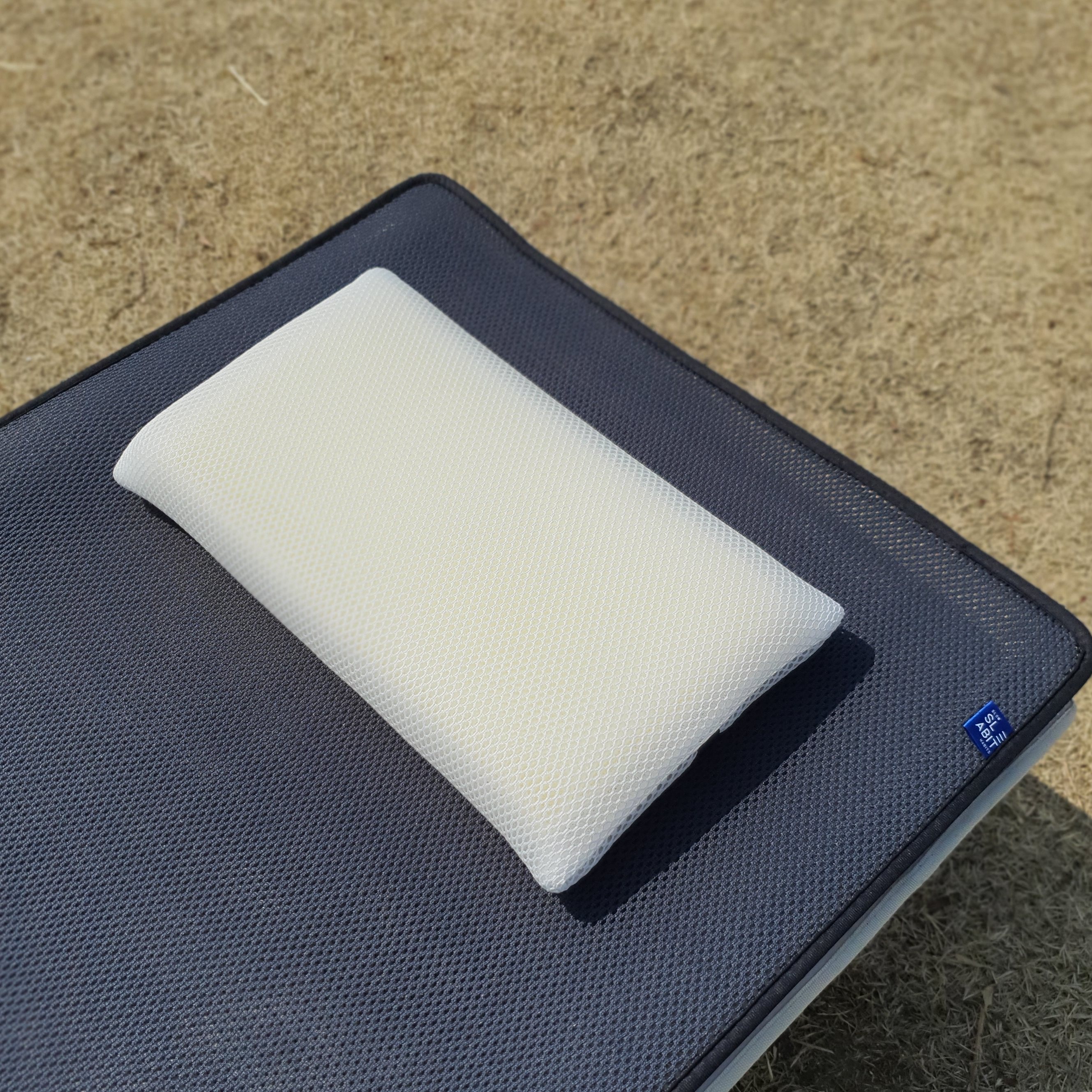 슬래빗 목편한 기능성 메모리폼 경추 베개 낮은 높은 에어매쉬 캠핑