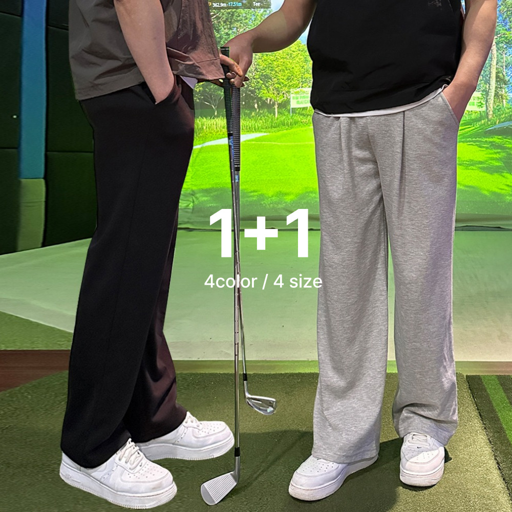 스웻팬츠 벌룬팬츠 회색트레이닝바지 남자세미와이드팬츠