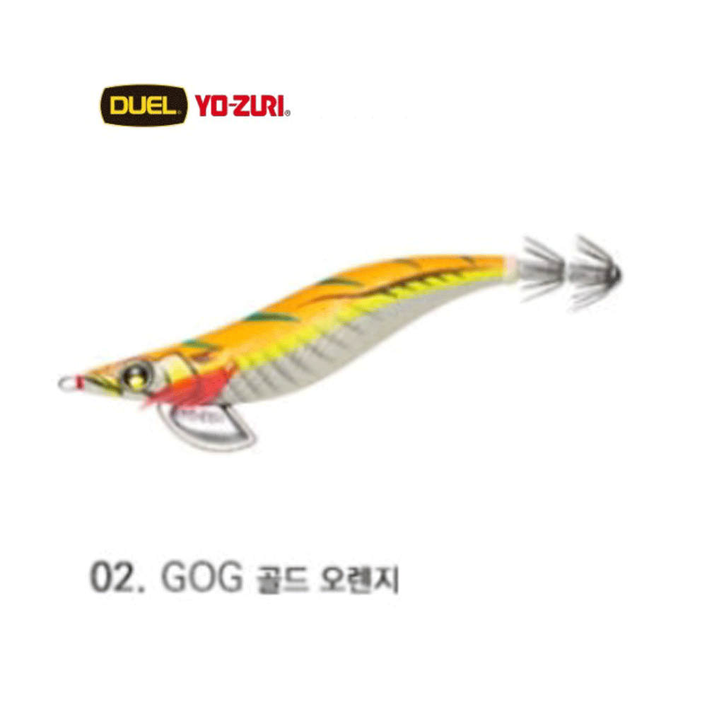 바다루어 요즈리 듀엘 파타파타 슬로우 에깅 팁런 수평 에기 슷테 루어 오렌지 골드, 3.5호 - 메인 이미지