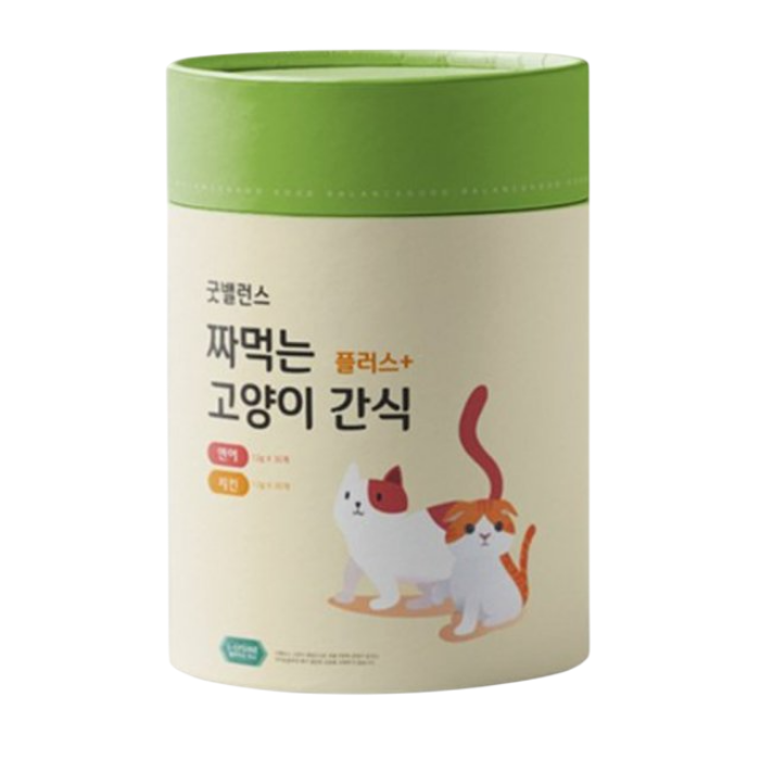 굿밸런스 짜먹는 고양이 츄르 간식 파우치 연어+닭고기, 720g, 1개 - 메인 이미지